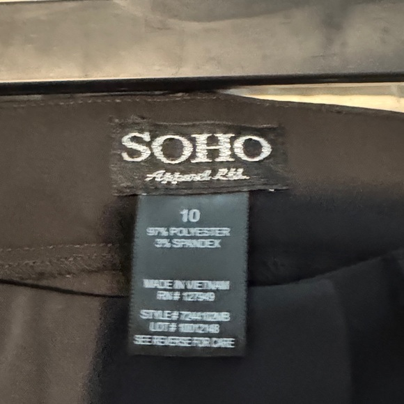 Soho Apparel Classic Black Wide Leg Pants - Picture 3 of 3
